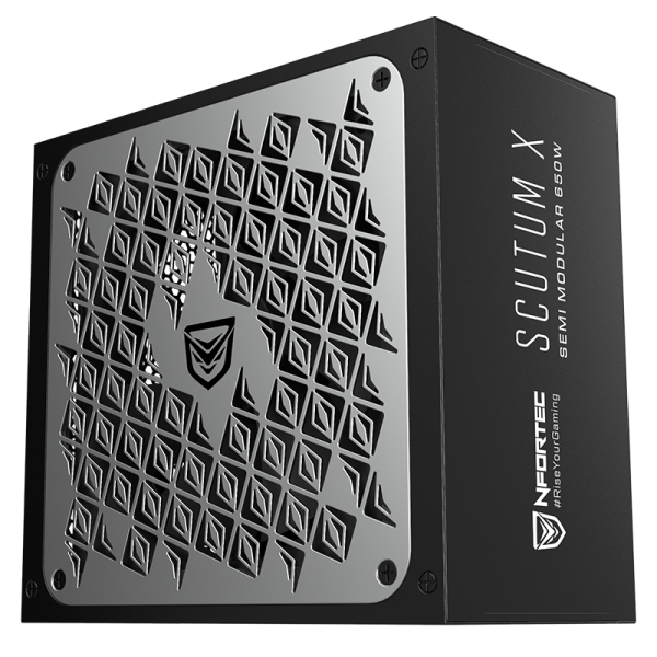 Nfortec SCUTUM X SemiMod 650W Fuente de alimentación para PC 80 Bronze