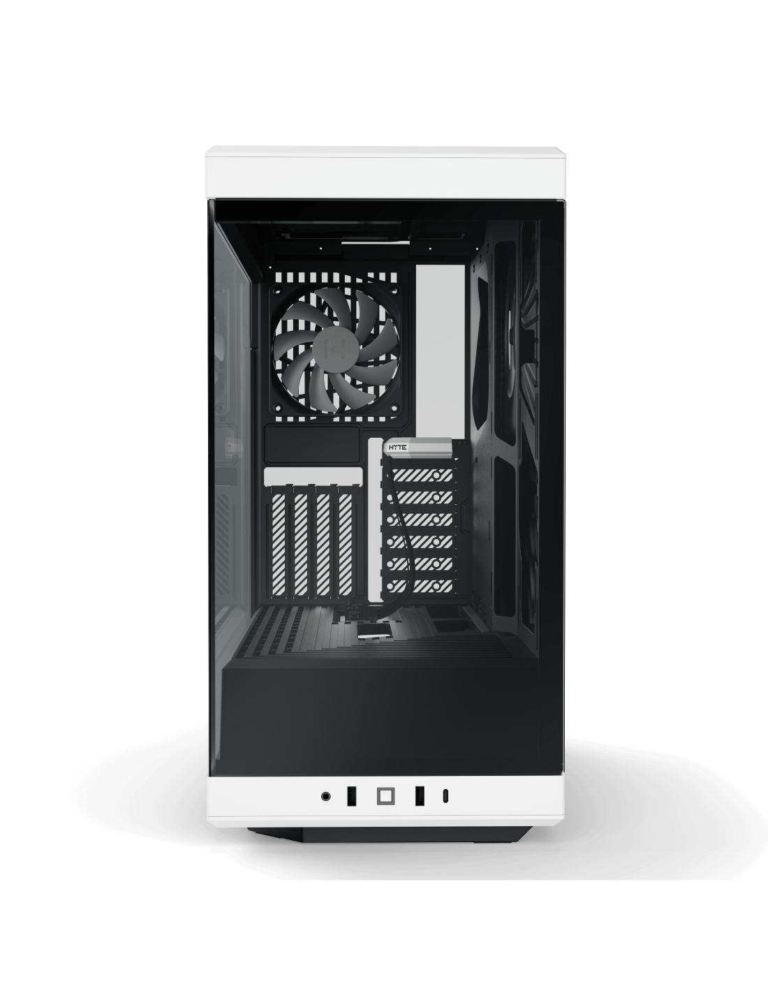 Hyte Gaming PC Case Y40 White, ATX, Panoramic Glass 2 Pieces, Vertical ...