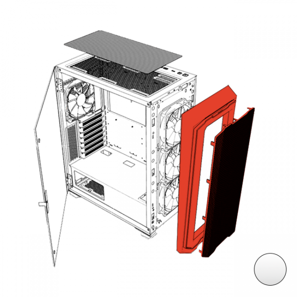 Spare part - Front panel Krater X Black