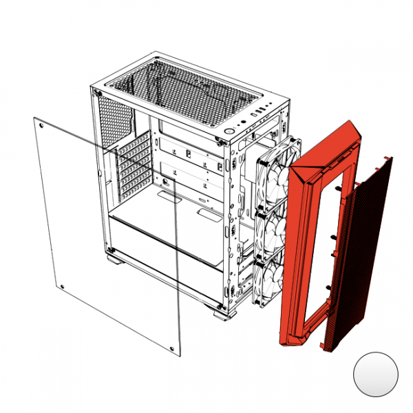 Spare part - Frontal Krater White