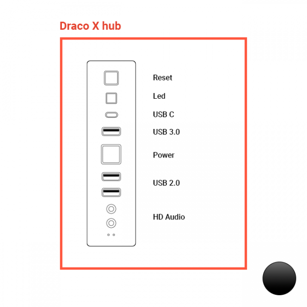 Spare part - Draco v2 Button Panel