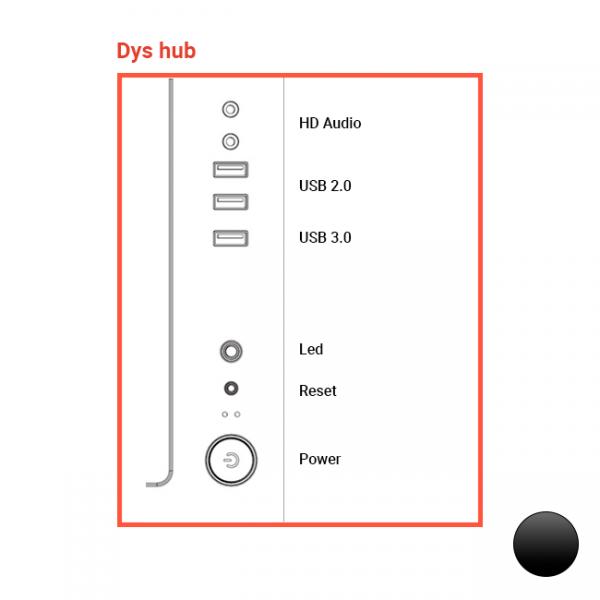 Spare part - DYS Black Button Panel