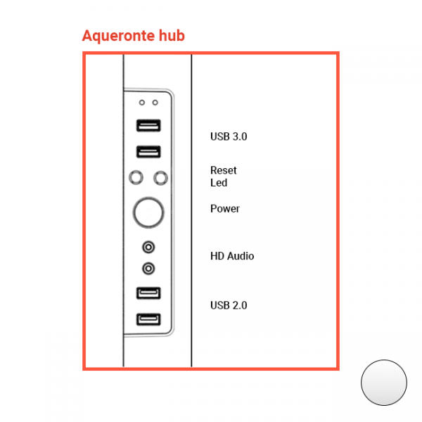 Spare part - Aqueronte White Button...