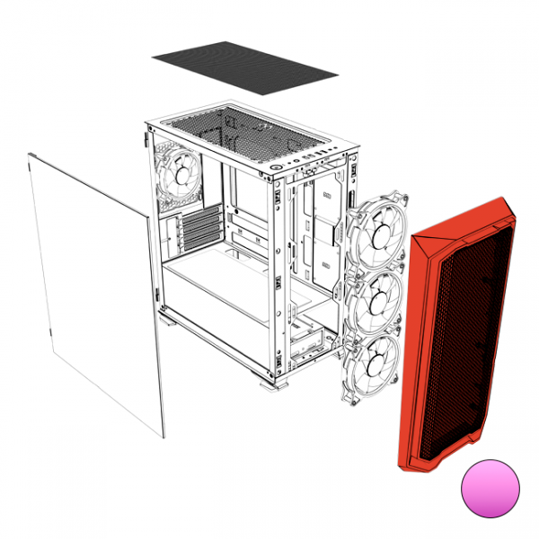 Spare part - Frontal Krater Mini Pink