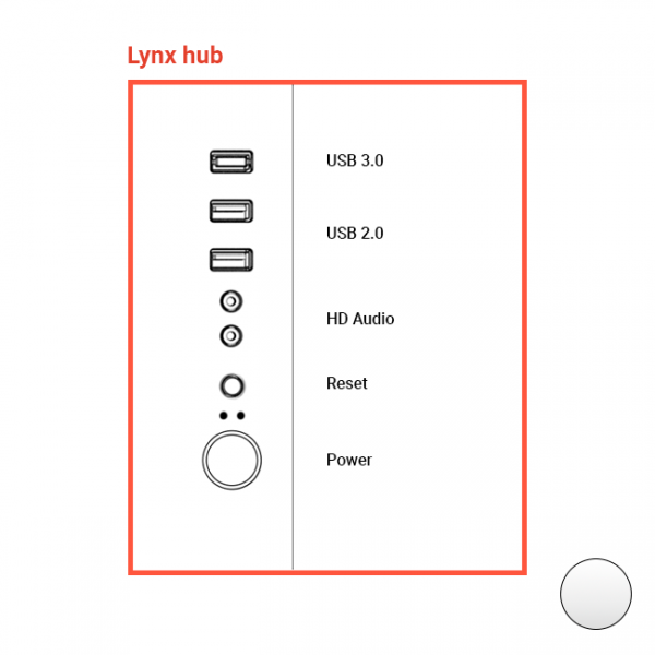 Spare part - Lynx White Button Panel