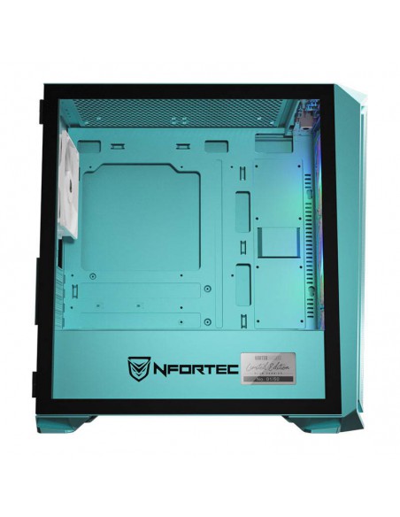 Nfortec Krater Mini Limited Ed Torre Di Gioco Micro Atx Rgb Blu