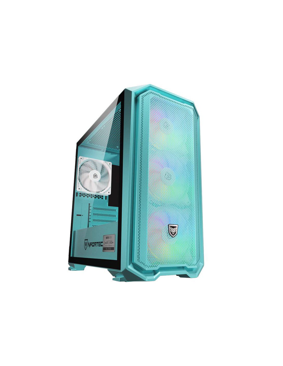 Nfortec Krater Mini Limited ED. Blue Torre Gaming RGB Micro-ATX