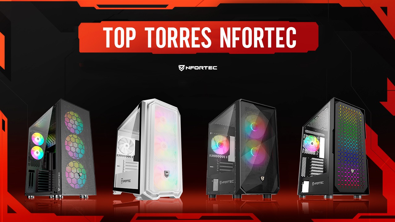 Nfortec Dys Black Torre Gaming  Torres, Disenos de unas, Frontal